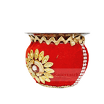 Red Karwachauth Thali Set