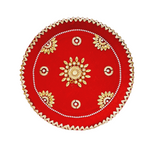 Red Karwachauth Thali Set