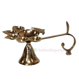 Brass Aarti Jyot with Long Handle