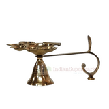 Brass Aarti Jyot with Long Handle