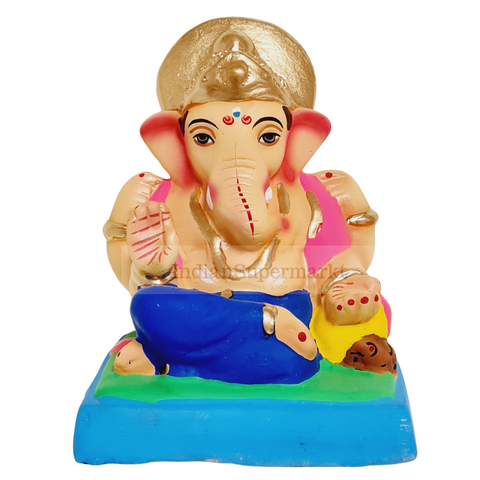 Eco Friendly Swami Samartha Ganesha or Shadu Mati Ganpati 6"