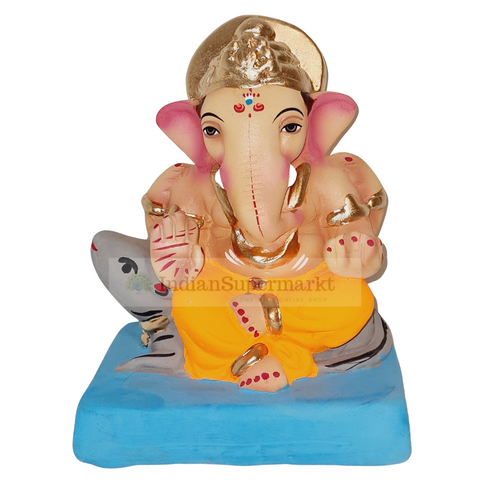 Eco Friendly Ganesha on Mushak  Load Ganesha 6"