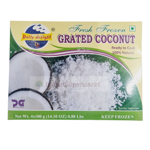 Daily Delight  Frozen Grated Coconut 4 X 100gm (Delivery in Berlin)