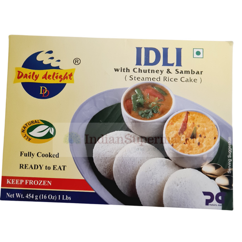 Daliy Delight Frozen  Idly With Sambar & Chutney 454gm (Delivery in Berlin)