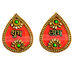 Shubh Labh Stickers Droplet red