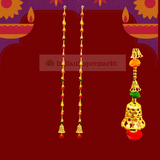 Colourful Pom Pom Hanging  Bell Toran