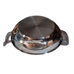 Stainless Steel Kadai Flat surface with Induction Base 33cm