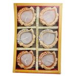 Clay / Mitti Diya with Wax Pack of 6