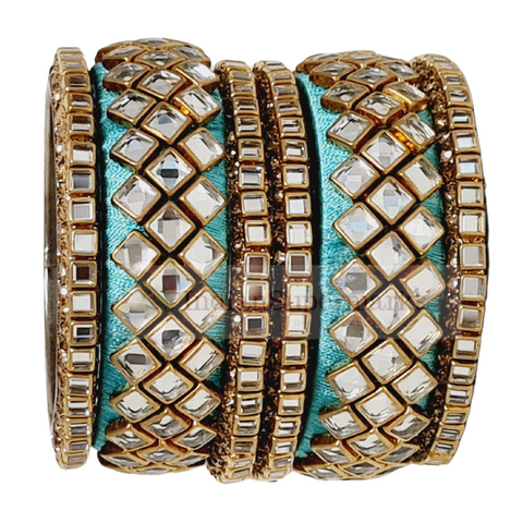 Lac Jaipuri Bangles Ferozi 2.6