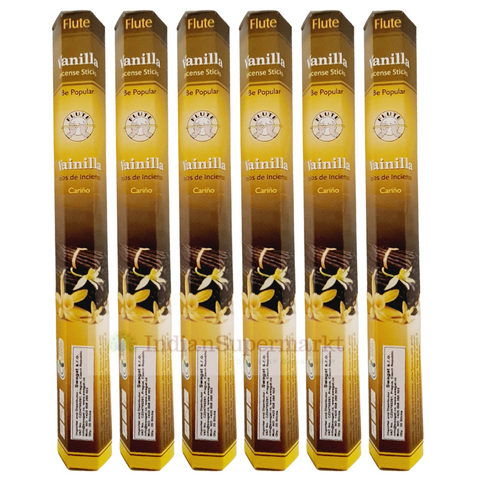 Flute Vanilla Agarbati - Pack of 6 X 15gm