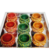 Matki diya  Decor - Pack of 9