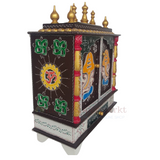 Wooden Mandir "Bhakti Bhavan" (House of Devotion) Tradional Brown