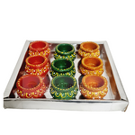 Matki diya  Decor - Pack of 9