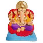 Eco Friendly Ganesha Jaswant Chaturbhuj or Shadu Mati Ganpati 10"