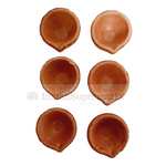 Clay Mitti Diya - Pack of 6