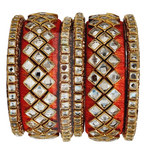 Lac Jaipuri Bangles  Orange 2.6