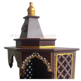 Wooden Mandir Sri Vedic Griha (Home of the Divine) Tradional Brown