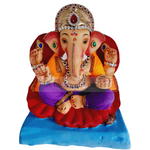 Eco Friendly Ganesha Jaswant Chaturbhuj or Shadu Mati Ganpati 10"