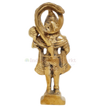 Brass Idol of Hanuman Ji Standing for Blessing -11cm