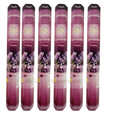 Flute Lavender Agarbati - Pack of 6 X 15gm