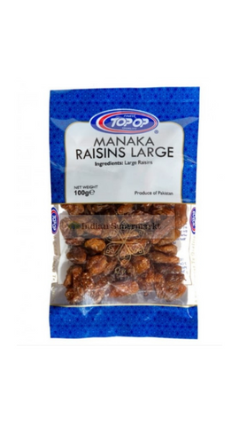 Top OP Munaka Brown Raisins Large 100gm