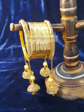 Golden Chain Bangle Set - Set of Four - Indiansupermarkt