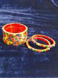 A Set of 2 Bangles- Multicoloured Bangles - Indiansupermarkt