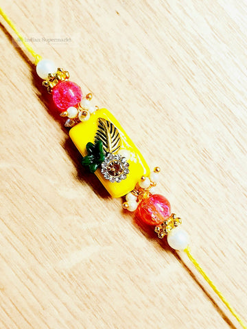 Yellow Rakhi - indiansupermarkt