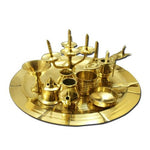 Brass Pooja Combo Set - indiansupermarkt