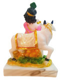 God Marble Murti Shree Krishna with cow - indiansupermarkt